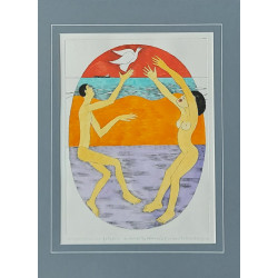 WYPUSZCZENIE GOŁĘBIA (2018) 40cmx30cm Tumielewicz Czesław