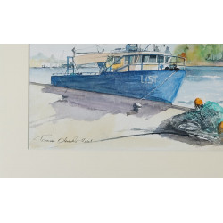 DZIWNÓW-PORT (2022) 40x50cm. Olszewski Tomasz