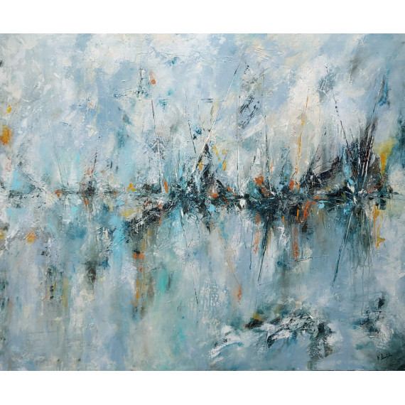 JACHTY NA MORZU (2022) 120cmx100cm Żórańska Kinga