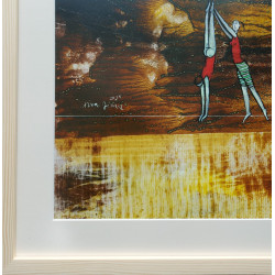 AKROBATYKA (2022) 40cmx50cm Janusz Klementyna