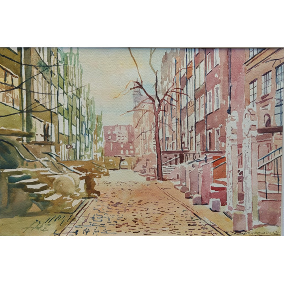 GDAŃSK. ULICA MARIACKA (2022)40x50cm Bełczykowski Artur