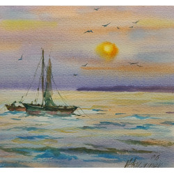 POŁÓW O WSCHODZIE(2006) 30cmx40cm Marina Rozhnyatovskaya