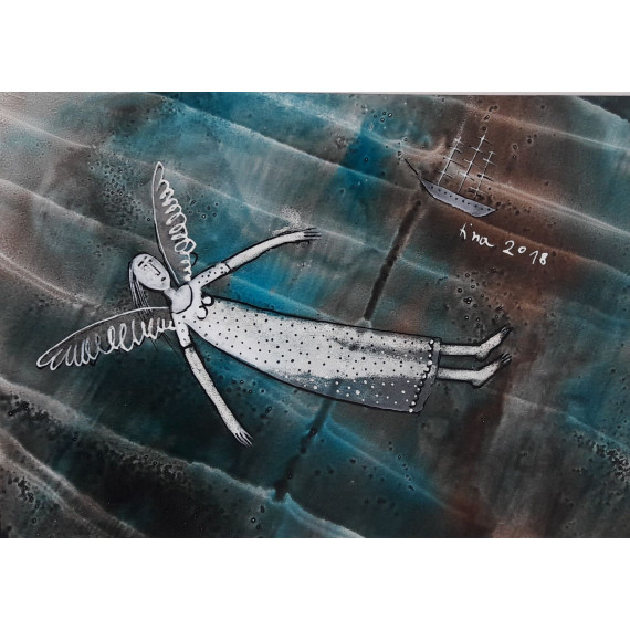 Cykl Anioły – Anioł w szacie w kropki Janusz Klementyna