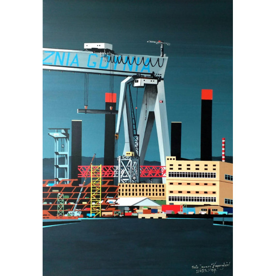 Tytuł Port-Gdynia (2023) 100×70cm