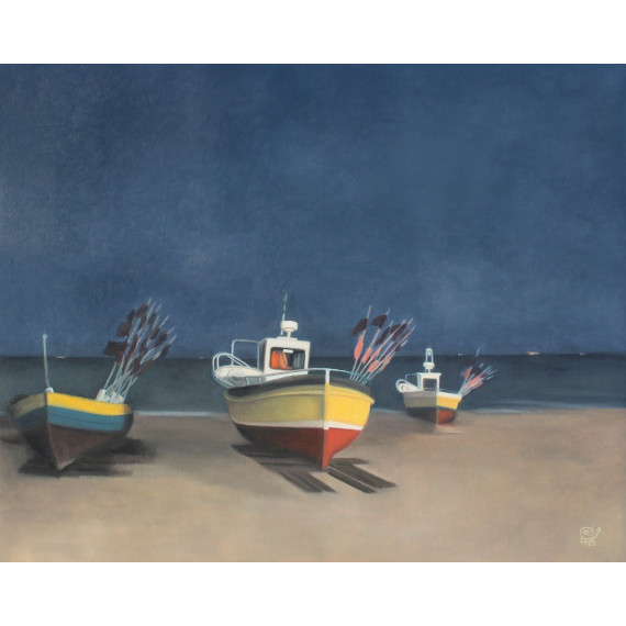 Przystań 80x100 cm. 2023 - Olej na płótnie