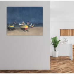 Przystań 80x100 cm. 2023 - Olej na płótnie