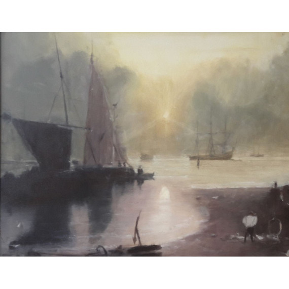 (Pejzaż morski o wschodzie słońca) Silwoński Maciej