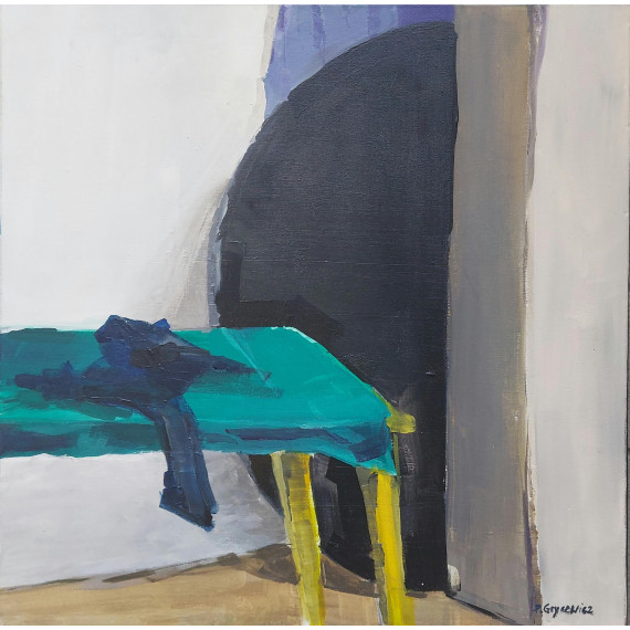 Tytuł        "Kompozycja "martwa natura. 50×50cm
Technika   Akryl na płótnie
Wymiary   50×50cmPola Gryncewicz