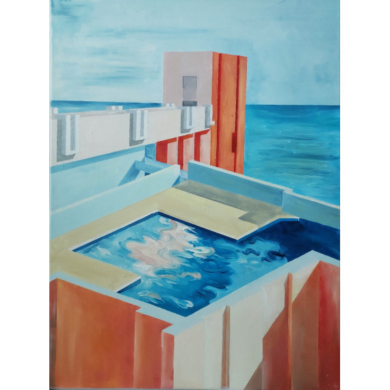 La Muralla Roja III Olej na płótnie 60×80cm