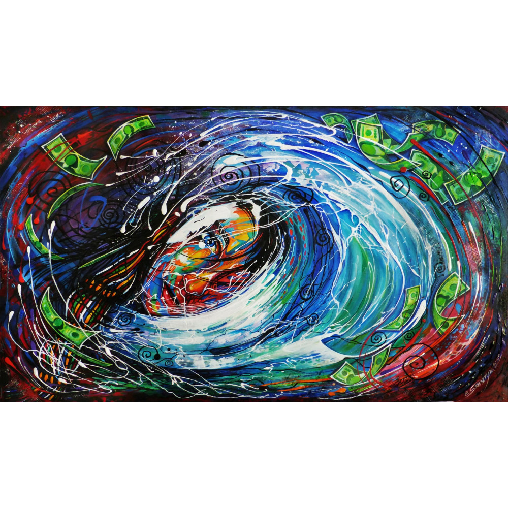 Fortuna 70x110cm- Akryl na płótnie