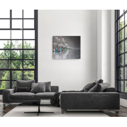 Marina wieczorem 2024, 100x120cm, Akryl na płótnie