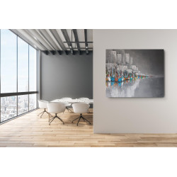 Marina wieczorem 2024_Kinga_żórańska_ 100x120cm, Akryl na płótnie