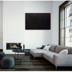 'Mrok' 100cmx150cm autorstwa Woźniak Wojciech, piękny, duży abstrakcyjny obraz do salonu, do biura