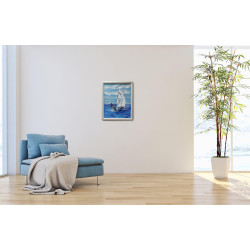 Tytuł 'Pod Żaglami' w technice Akryl na płótnie o wymiarach 56x46cm