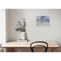 "Kwiaty Niebieskie" Akwarela Autorstwa Artur Bełczykowski, malowana w technice Akwarela o wymiarach 53x43cm