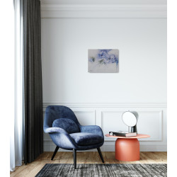 "Kwiaty Niebieskie" Pastelowa Akwarela Autorstwa Artur Bełczykowski, malowana w technice Akwarela o wymiarach 53x43cm