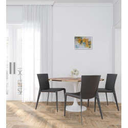 Pastelowa Akwarela Autorstwa Krystyny Lubańskiej_Tytuł Żółte Roże_O wymiarach 60x50cm