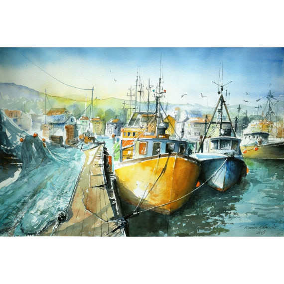 Kutry w skandynawskim porcie Olszewski Tomasz