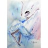 BALETNICA -  MUŚNIĘTA BŁĘKITEM 50cmx40cm Majewska Tatiana