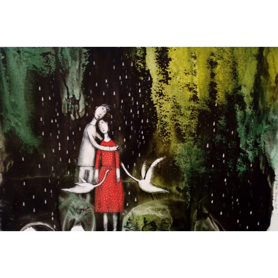 Przytuleni w deszczu Janusz Klementyna