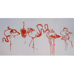 FLAMINGI (2020) 50cmx70cm Jan Bosak