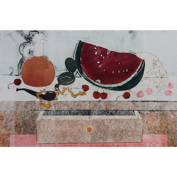 MARTWA NATURA Z ARBUZEM (2020) 50cmx70cm Jan Bosak