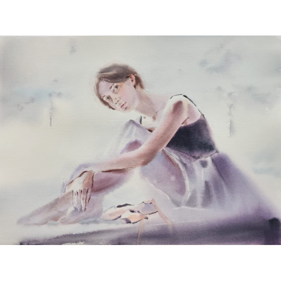 Po występie,28×37cm/38×47cm Majewska Tatiana