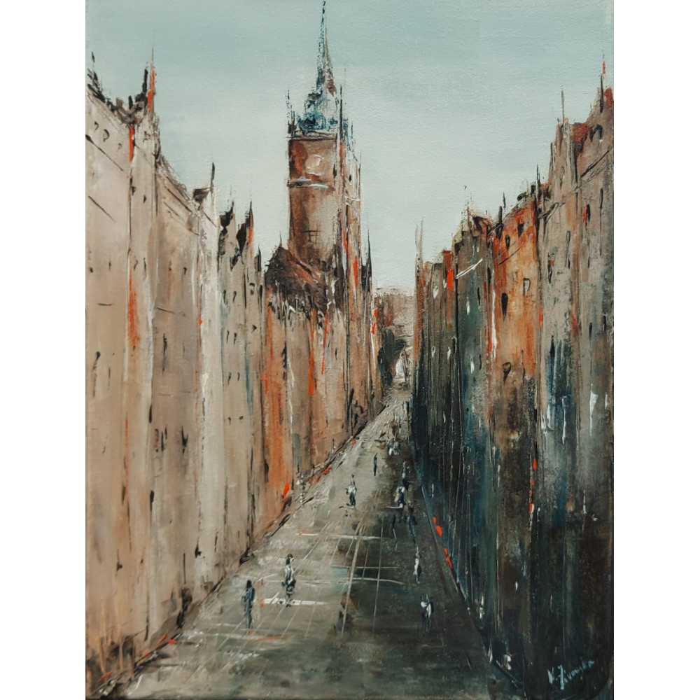 Wariacje o Gdańskiej ulicy, 40×30cm Żórańska Kinga