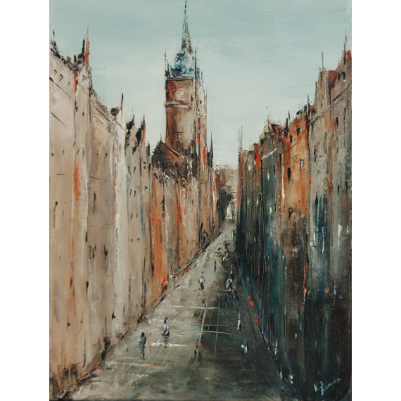 Wariacje o Gdańskiej ulicy, 40×30cm Żórańska Kinga