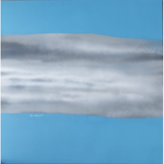 Chmury 2 - 100cmx100cm. Janusz Klementyna