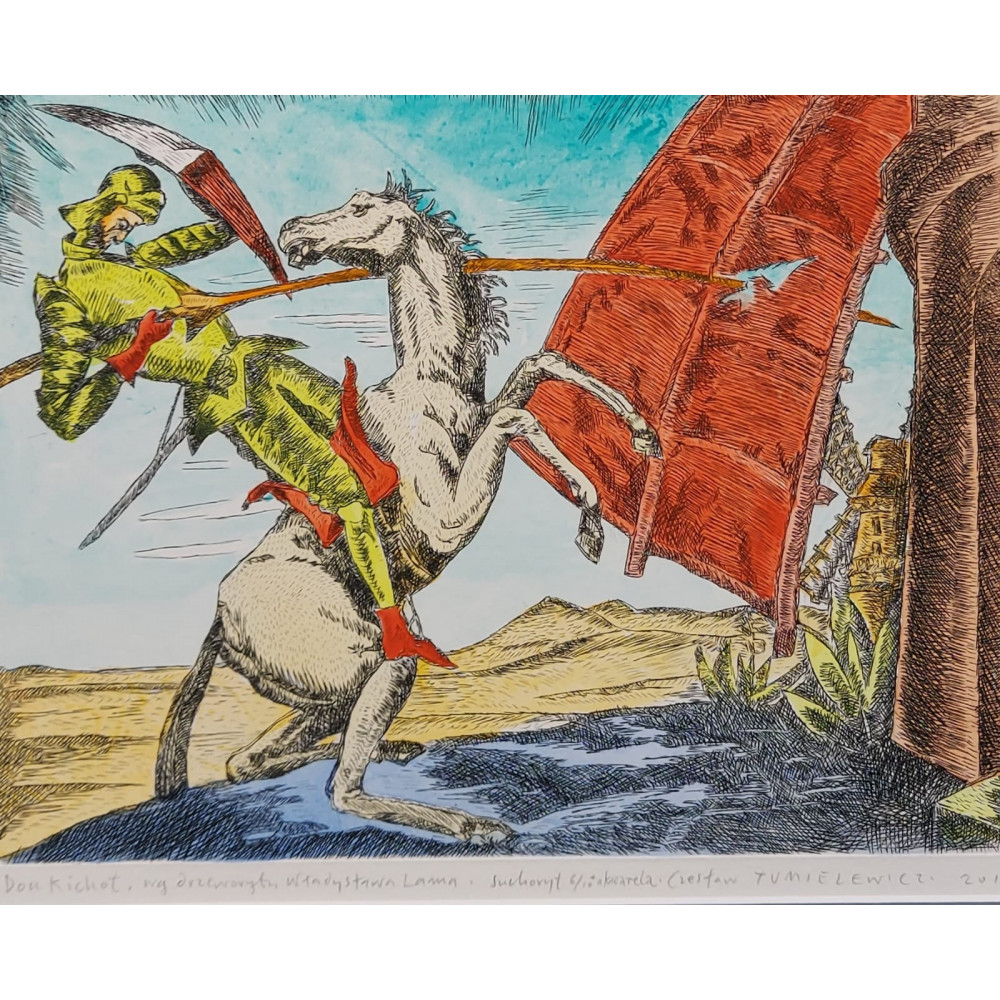 Don Kichot wg. Drzeworytu Władysława Lama | 30cmx40cm