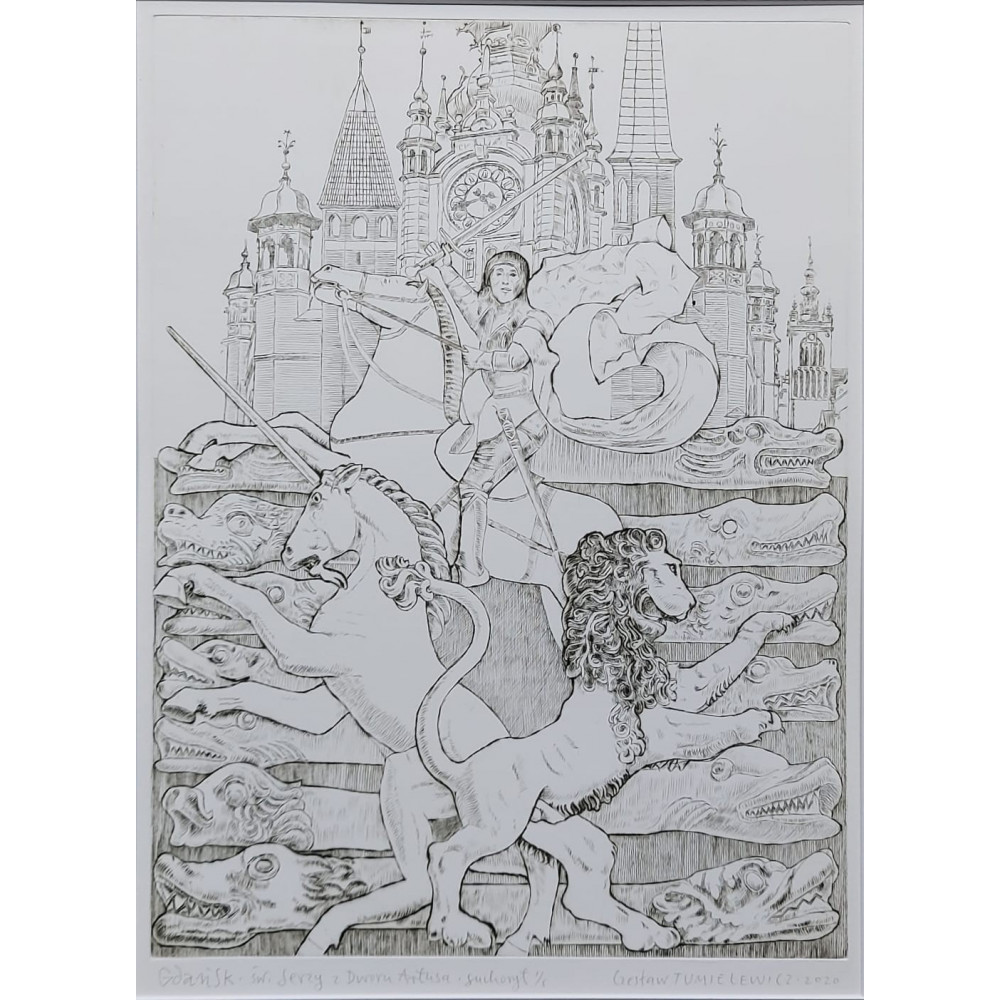 Gdańsk. Św.Jerzy z Dworu Artusa Tumielewicz Czesław