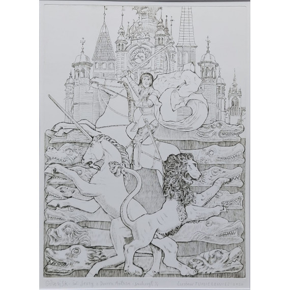 Gdańsk. Św.Jerzy z Dworu Artusa Tumielewicz Czesław