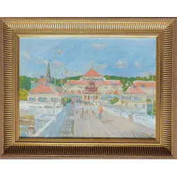 Molo w Sopocie (2015) 30x40cm