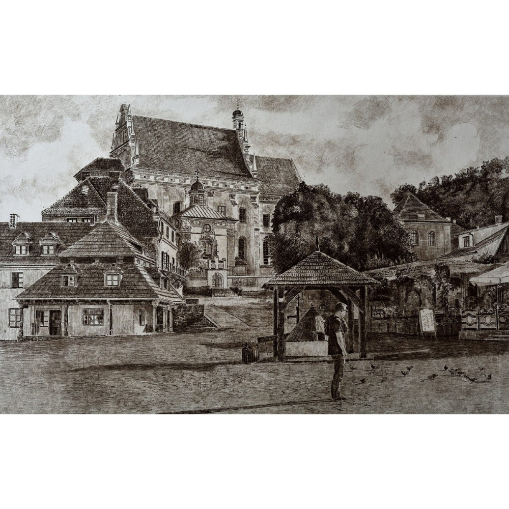Gołębie w Kazimierzu,80×60 Górecki Wojciech