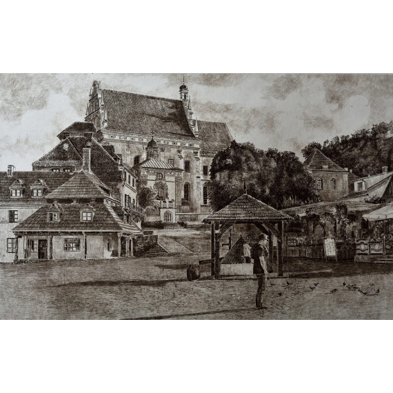 Gołębie w Kazimierzu,80×60 Górecki Wojciech