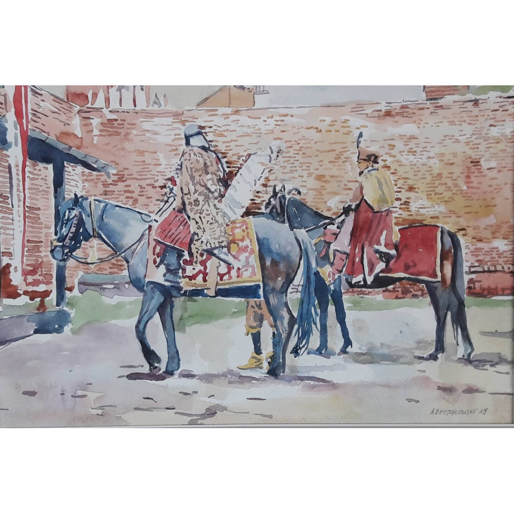 Zamek w Gniewie,40×50cm Bełczykowski Artur