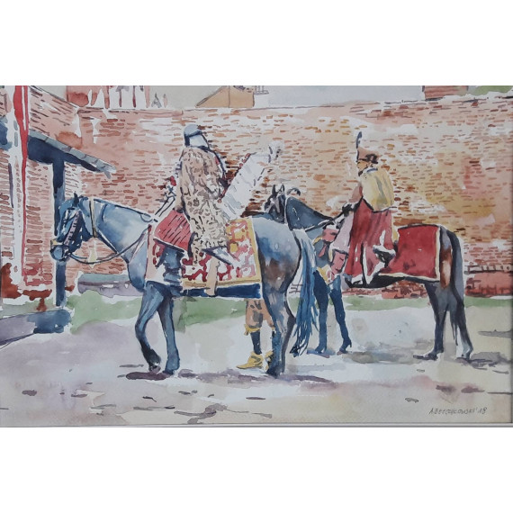 Zamek w Gniewie,40×50cm Bełczykowski Artur