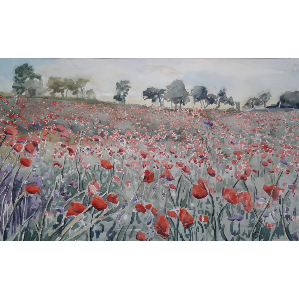 Pejzaż maki 1 Bełczykowski Artur