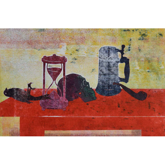 MARTWA NATURA Z KLEPSYRDĄ (2020) 50cmx70cm Jan Bosak