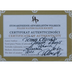 GDAŃSK- DŁUGIE POBRZEŻE (2022) 40x50cm. Olszewski Tomasz