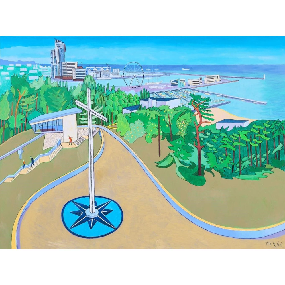 GDYNIA. KAMIENNA GÓRA (2020) 97×130 cm. - Akryl na płótnie