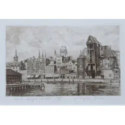 Gdańsk - Długie Pobrzeże z Żurawiem, 18×24cm Górecki Wojciech