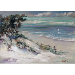 Tam gdzie piasek śpiewa 100x70 cm | Henadzy Havarstou