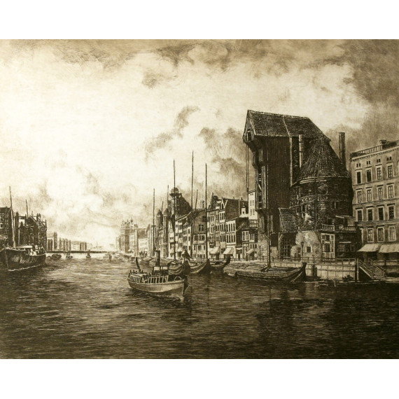 Gdańsk - Żuraw nad Motławą (1),60×70,cm Górecki Wojciech