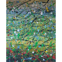 Abstrakcyjne Łąki 73x60 cm | Wiesław Grzech