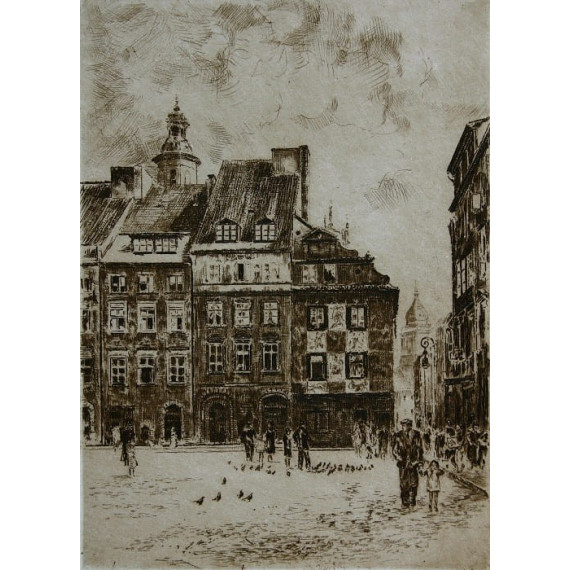 Warszawa Starówka 24×18cm. Górecki Wojciech