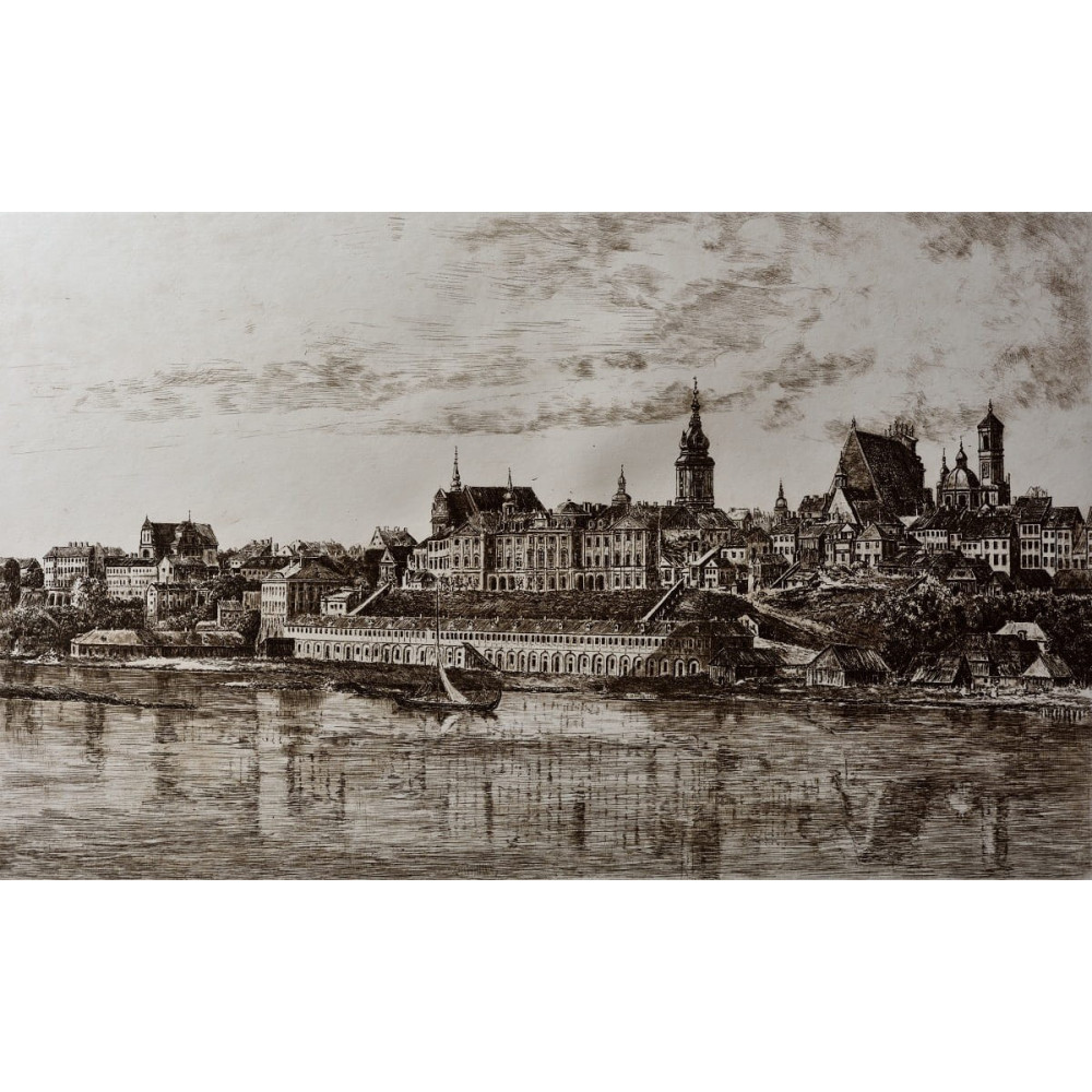 Panorama Warszawy,60×80cm Górecki Wojciech