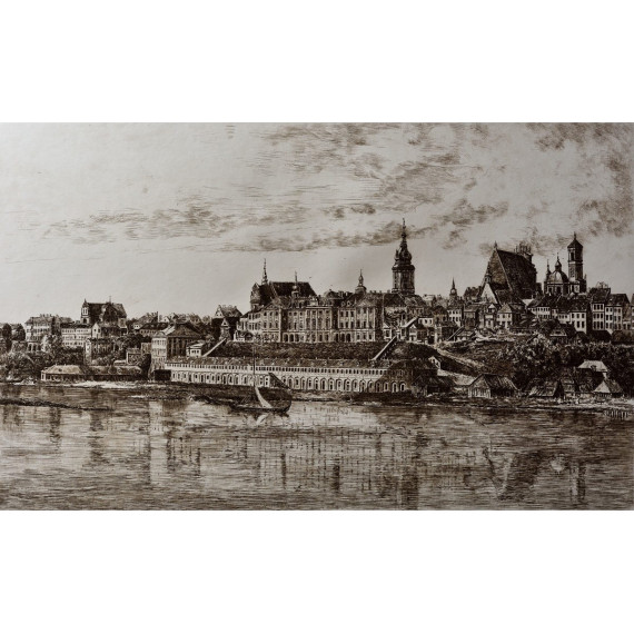 Panorama Warszawy,60×80cm Górecki Wojciech