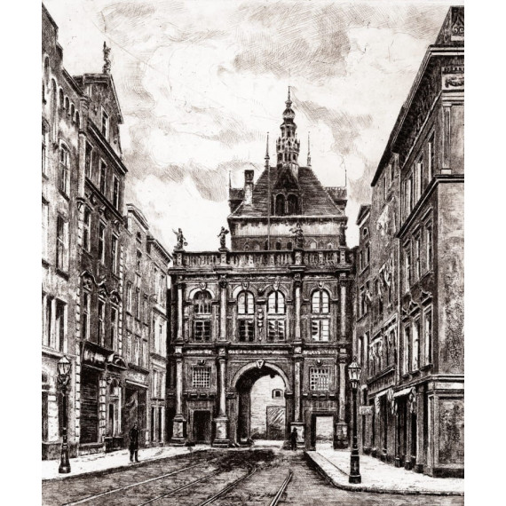 Brama Złota  40,×35cm. Górecki Wojciech